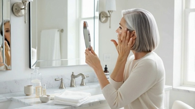 Espejo de maquillaje con aumento 30X, portátil, redondo miniatura 7