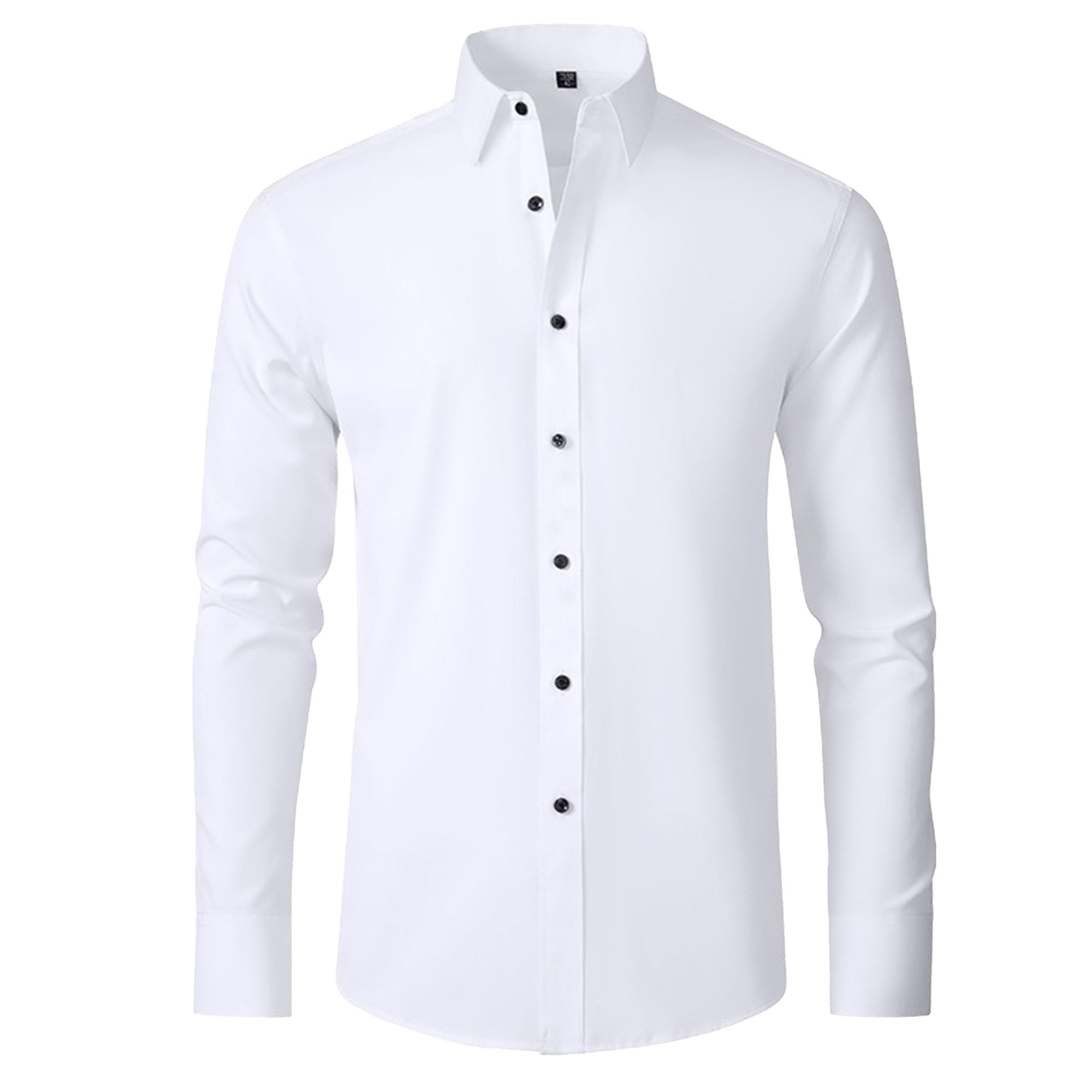 Casual Stylish Business Dress Shirts for Men Slim Fit Stretch Business Button Down Shirts Lightweight Summer Tops