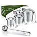 ME.FAN Tea Infuser Set - Premium Stainless Steel Tea Strainers - Included Loose Leaf Tea Filters (Set of 3)& Tea Scoop with Bag Clip - Best Gift for Tea Lover