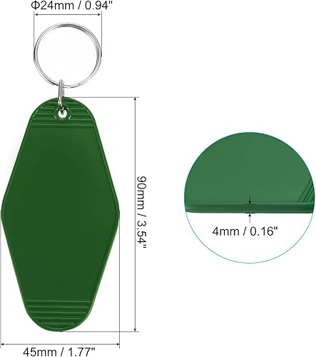 Miniatura 9 de PATIKIL Vintage Motel Llavero, en blanco Hotel Llaveros Llaveros,