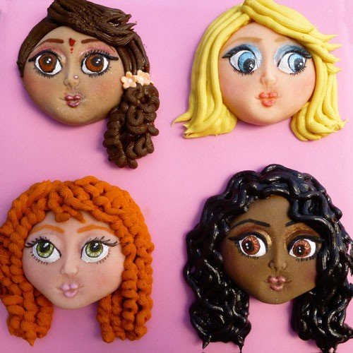 Large Girl Face' Mould