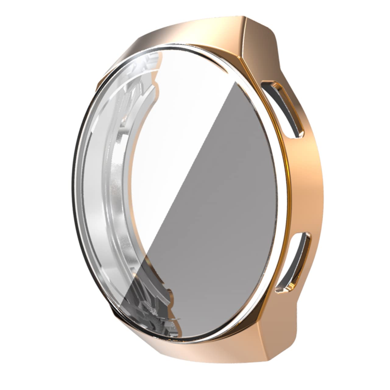 jojofuny Classic Cover 2pcs Case Cover Accesorios De Smartwatch Protective Watch Cover Silicone Bumper for Smartwatch Screen Film Rose Gold Practical Watch Cover Full Screen Case Cover Band