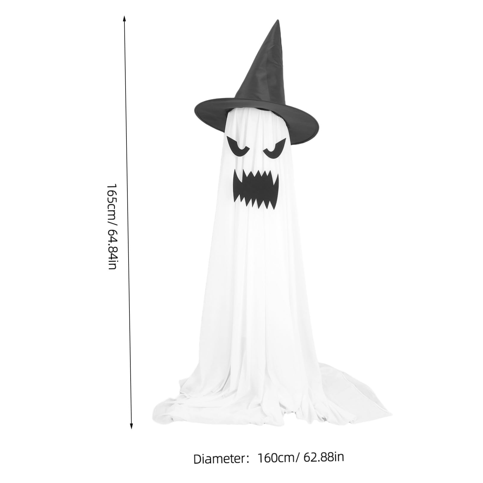Housoutil Decorazioni Halloween Spettri da Giardino per Esterni Luci, Design Unico e PVC, Facile da Montare per Festa e Giardino