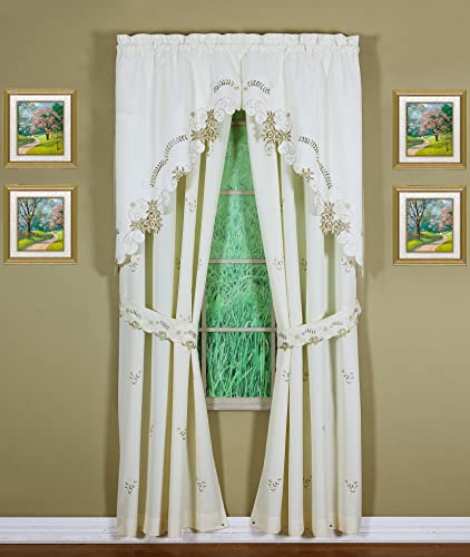 Todays-Curtain-Verona-Reverse-Embroidery-Swag-38-EcruAntique Todays Curtain Verona Reverse Embroidery Swag 38 EcruAntique