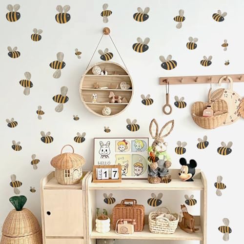 Vinilos decorativos de abejas pequeñas 42 piezas miniatura 1