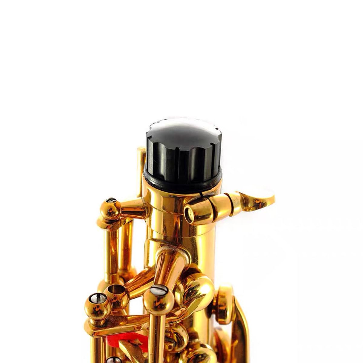 Tappo Di Protezione Piccolo Per Sassofono Soprano in Plastica Resistente, Set 2 Pezzi, Accessorio Leggero e Stabile Per Strumenti a Fiato, Per Studenti e Musicisti in Movimento