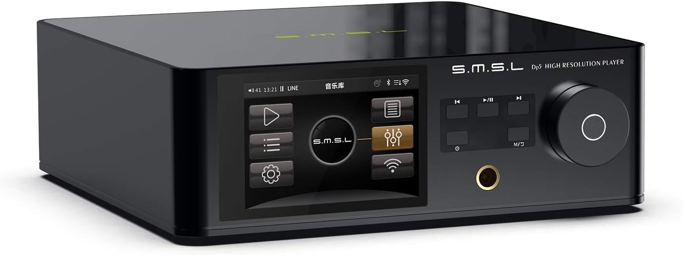 TONGYOR DP5 HiFi Network Music Player, angled front view