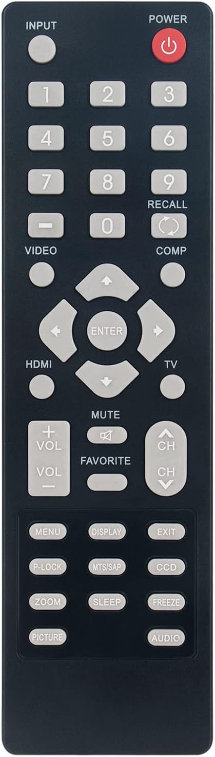 ZRC-101 Replacement Remote Control Applicable for Insignia LCD TV NS-LCD15-09 NS-LCD37-09 NS-LCD26-09 NS-LCD22-09 NS-LCD32-09 NS-LCD19-09 NS-LCD19-09CA