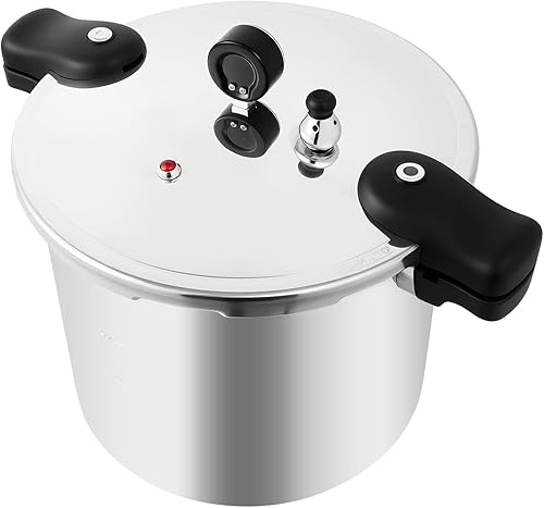 Pressure Canner Cooker, 23 Quart Large Capacity Aluminium Thickened Explosion-proof Electric Pressure Canner Commercial Manual Canning Cookware disponible en Yaxa Guatemala