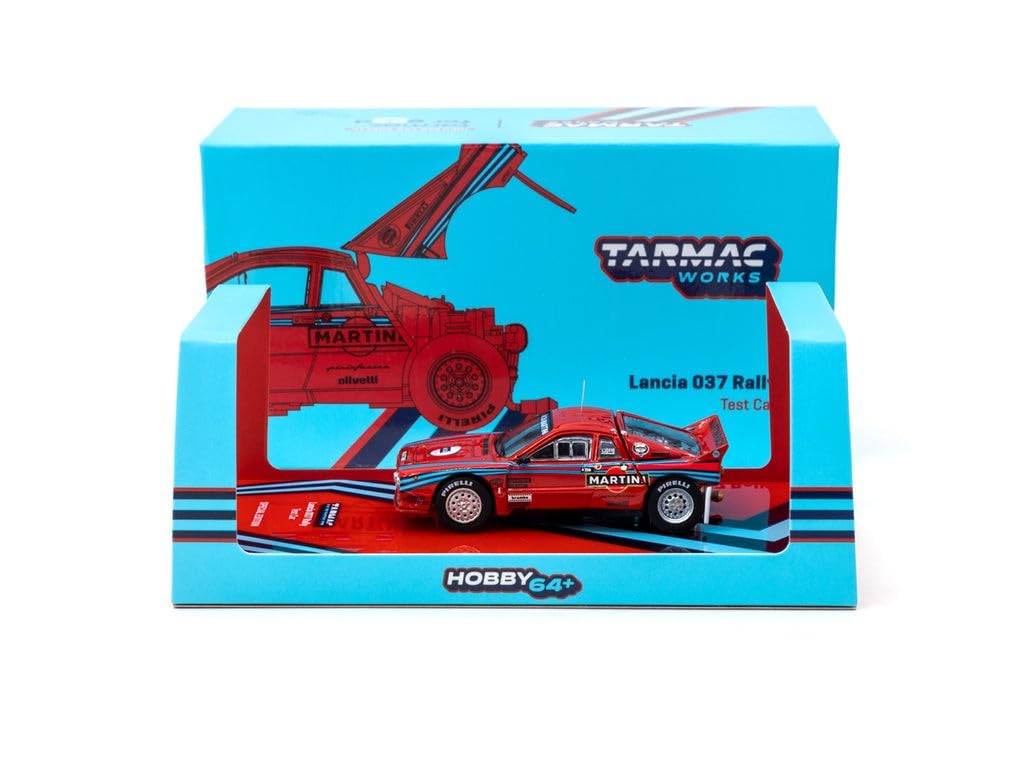 Lancia 037 Rally Test Car Red with Graphics Martini Racing Special