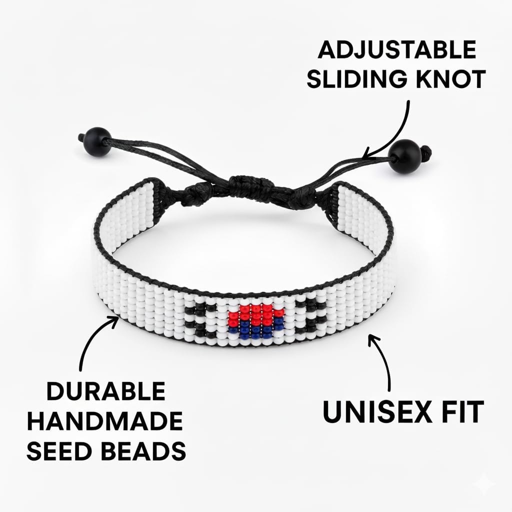 South Korea Flag Bracelet, Adjustable, Boho Style Rope Bracelet for Women, Men, Thread String - Image 2