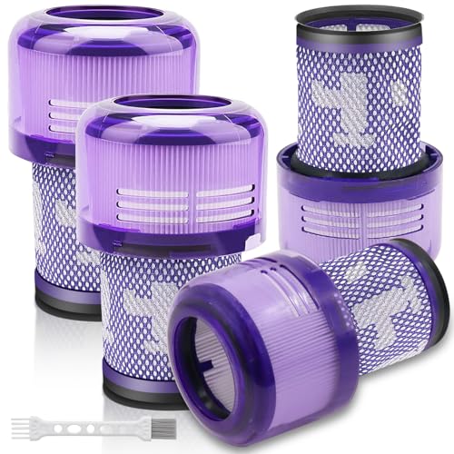 Solvhome 4 Stück Ersatzfilter für Dyson V12 Staubsauger Filter für Dyson V12 Detect Slim Absolute Extra Total Clean Motorhead Complete Akku-Staubsauger Ersetzen Sie #971517-01