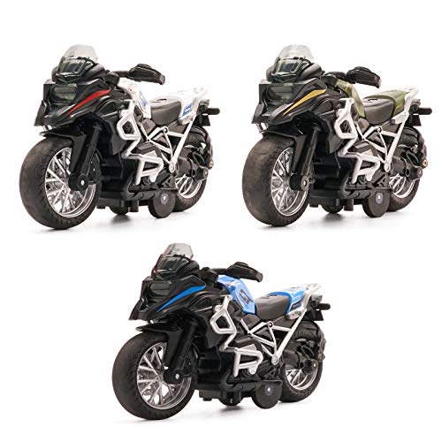 MING YING 66 Pull Back Vehicles - Motorcycle Toy for Christmas 2020，Motorcycle Toys Music and Lighting Children Toy Motorcycle for Toddler (Blue) - Thumbnail 6