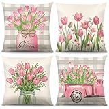 Largement utilisée : housse de coussin conçue avec de beaux éléments floraux, adaptée pour décorer le salon, la chambre ou le bureau, parfaite pour les fêtes et la décoration quotidienne, ajoutant une atmosphère saisonnière à votre espace, rendant votre maison unique, et peut également être utilisée comme un merveilleux cadeau pour la famille, les amis, etc.