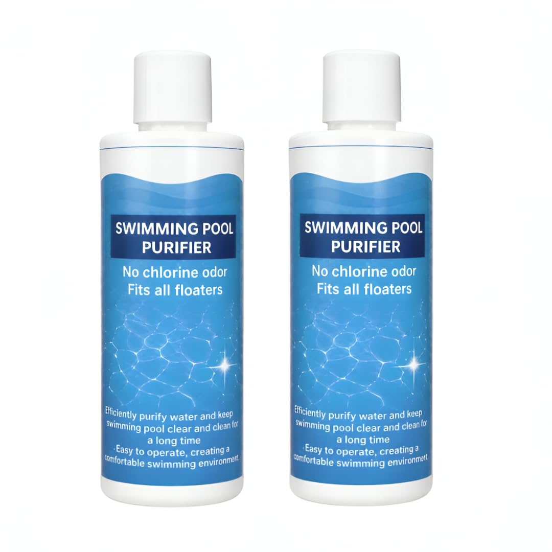 Pool Purifier Water Cleaning Liquid (Each 100ml, Pack of 2) | Swimming Pool Maintenance Solution for Clean & Fresh Water | Easy Pool Care Formula-image-22