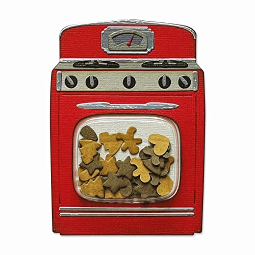 Sizzix Thinlits zestaw matryc 12-pak retro piekarnik od Tima Holtza, 665586, wielokolorowy, jeden rozmiar