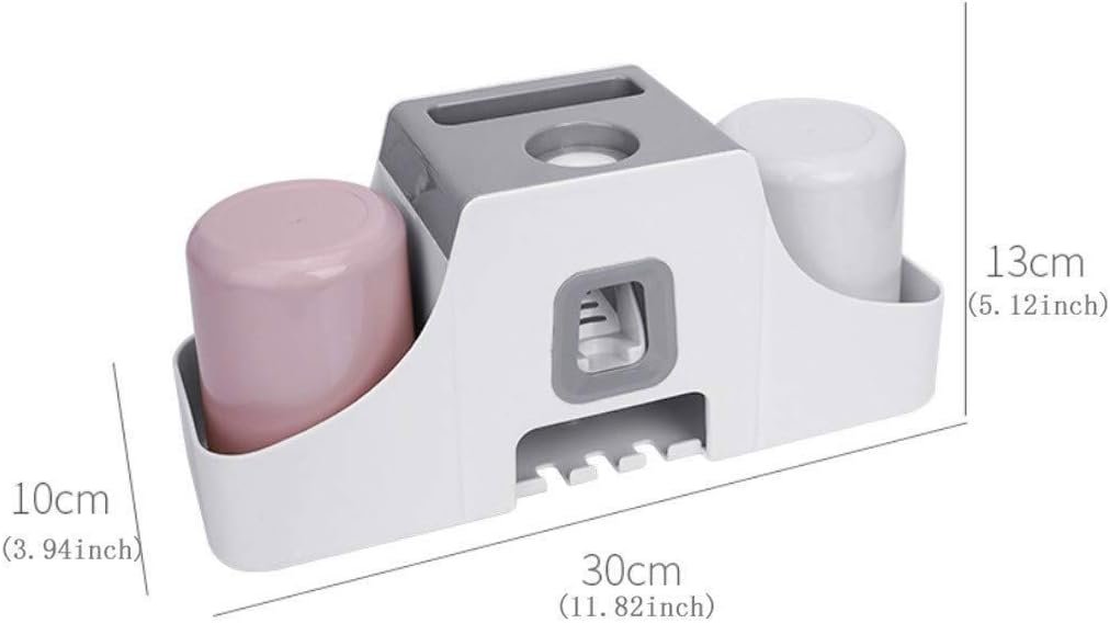 Toothbrush Cup Holder - Bathroom Wall-Mounted Punch-Free Mouthwash