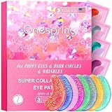 Onespring Under Eye Patches (24 Pairs) - Eye Masks for Wrinkles, Puffy Eyes, Dark Circles, Eye Bags, Under Eye Mask for Refreshing, Revitalizing, Gifts for Mom, Birthday Gift for Teenage Girls