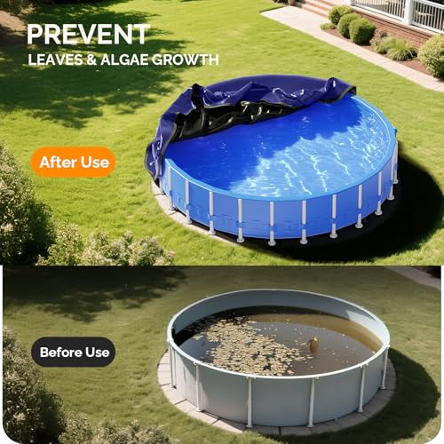 Cobertor redondo para piscina 18ft VINGLI resistente miniatura 4
