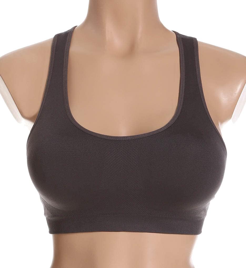 Jockey womens Mid Impact Removable Cup Seamless Sports Bra - Image 3