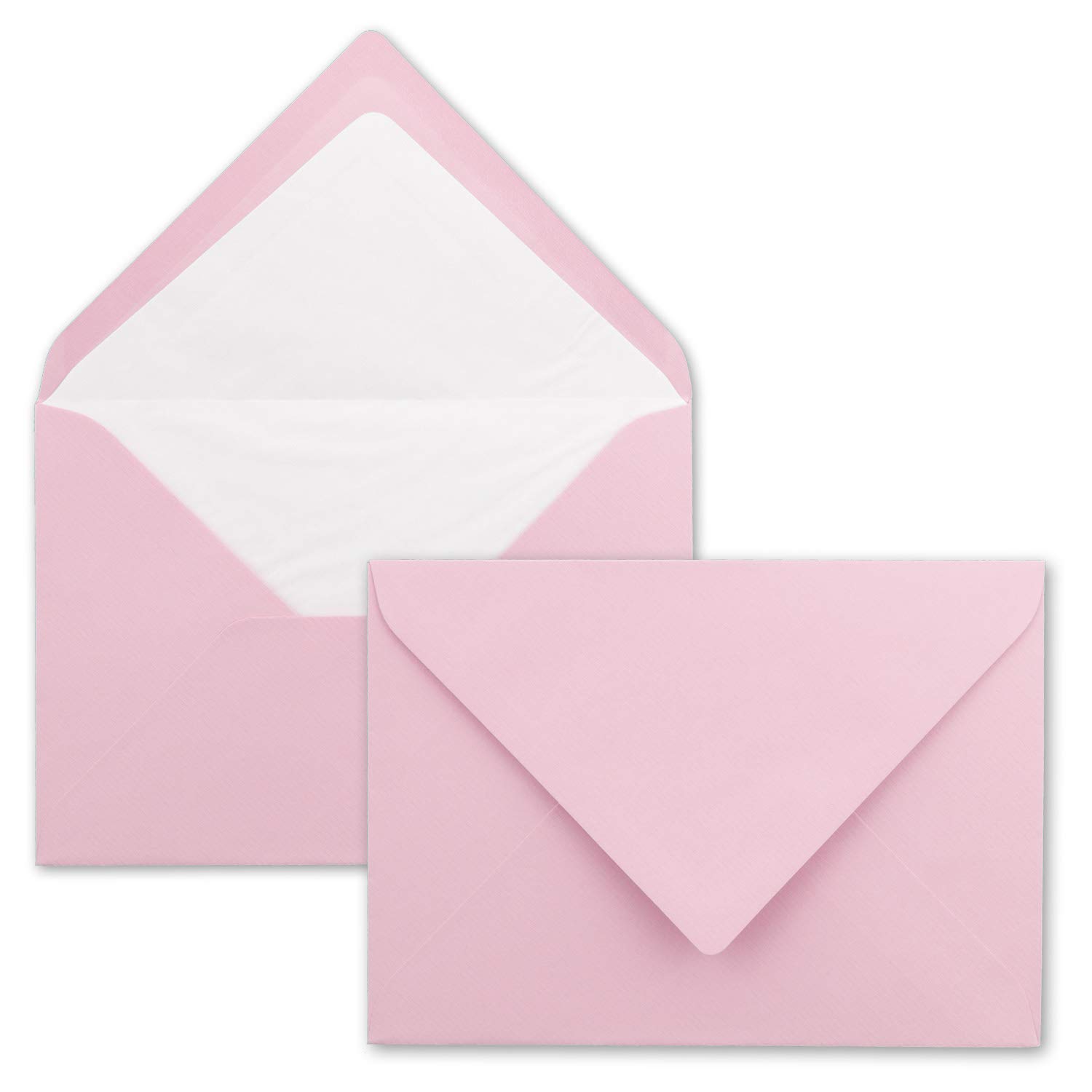 Juego De 50 Tarjetas DIN B6, 12 X 17 Cm, 120 X 170 Mm, Plegables Con Sobres Y Hojas De Inserción, Superficie Acanalada, Verde Oscuro, Tarjetas De Invitación Vintage