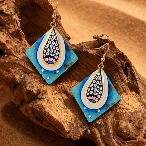 Image of Boho Chic Earrings Collection - Colorful Tassel, Chandeliers, Hoops & Huggies for Women