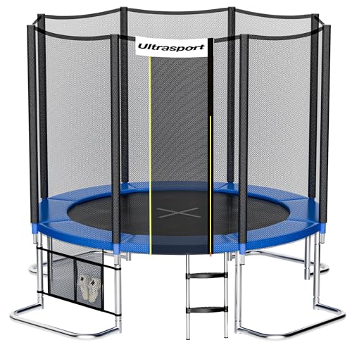 Ultrasport Gartentrampolin Jumper inkl. Sicherheitsnetz, Blau, 305 cm, 330700000120