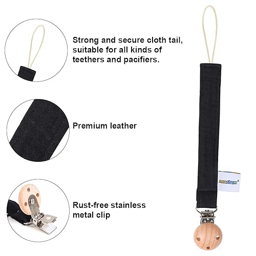 Miniatura 2 de AmazingM Juguete de silicona de grado alimenticio para bebés con soporte para chupete juguetes para aliviar el dolor de dentición juego de regalo