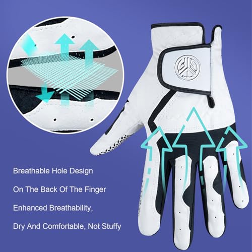 Gant de golf anti-glisse en microfibre pour éviter les ampoules taille 25