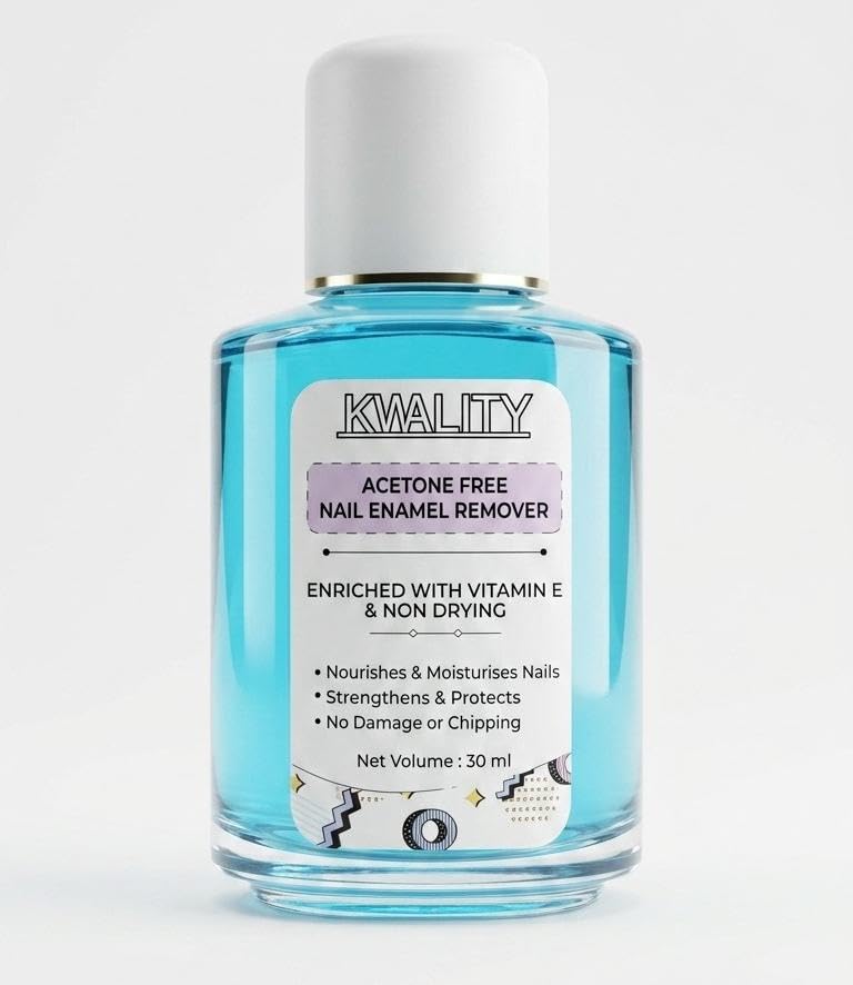 KWALITY Acetone Free Nail Enamel Remover (30ml) – Enriched with Vitamin E | Gentle, Non-Drying Formula for Strong & Healthy Nails | Nourishes & Protects Cuticles | Travel-Friendly Size-image-13