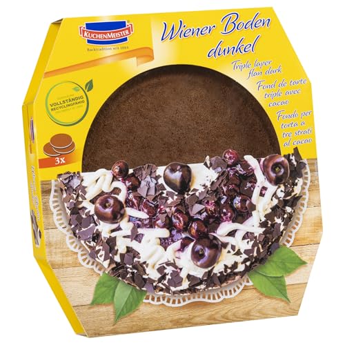 Kuchenmeister Wiener Böden dunkel drei einzelne Böden luftig 400g