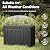 LubanNese Outdoor Storage Box, 50 Gallon Waterproof Resin Deck Box, Storage Bin for Package Delivery, Patio Furniture Cushion, Garden Tools, Pool Accessories, Weatherproof and UV Resistant