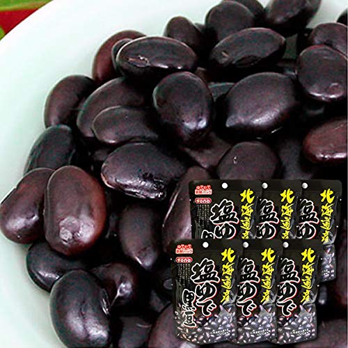 北海道産 塩ゆで黒豆 50g×6袋まとめ買いセット 北海道産光黒大豆100%使用 無添加 トーノー