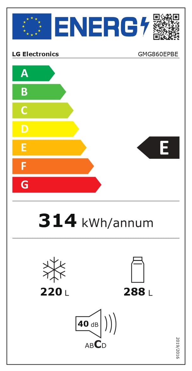 LG GMG860EPBE Frigorifero Slim Multidoor InstaView, Classe E, 638L, Wi-Fi, Door e Linear Cooling, Frigo con Dispenser Acqua UVnano senza allaccio, Metal Fresh, Frigorifero Nero Opaco