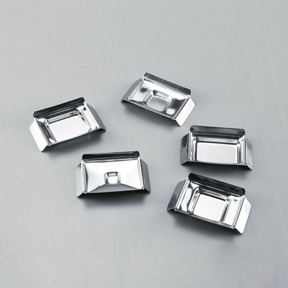 10 Stück Edelstahl-Einbettform Für Proben – Untere Paraffin-Einbettform – Laborgeräte – Chemie-Experimentierwerkzeuge(24x24x7mm)