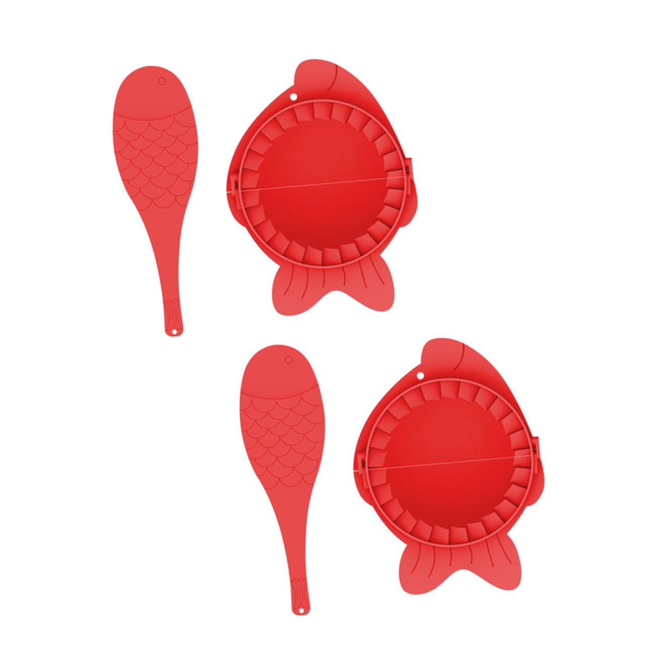 Alipis 2Sets Dumpling Maker Molds with Spoons Dumpling Skin Makers Kitchen Gadget for Dumpling Lovers and Home Cooking