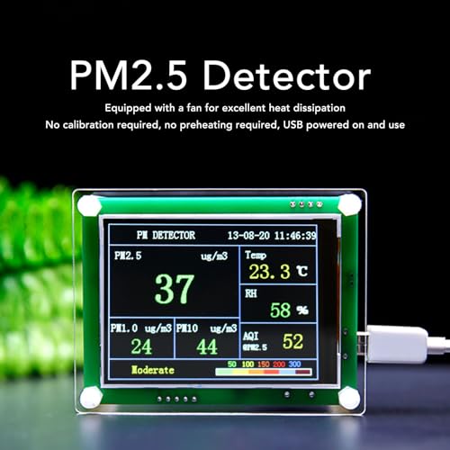 Generic Pm2.5 Detector Monitor Indoor Air Dioxide Haze Pm1.0 Pm10 Interior Hcho A1 Indoor Air Quality Meters, Genericuh1qivacnk