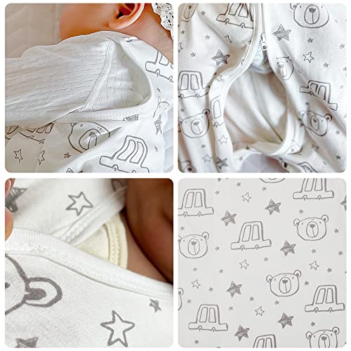 Image of HOUSABY Baby Wearable Blanket,Summer Cotton Sleep Sacks 1 Pack Unisex Toddler Sleeping Bag Sack, 0.5 TOG with 2-Way Zipper