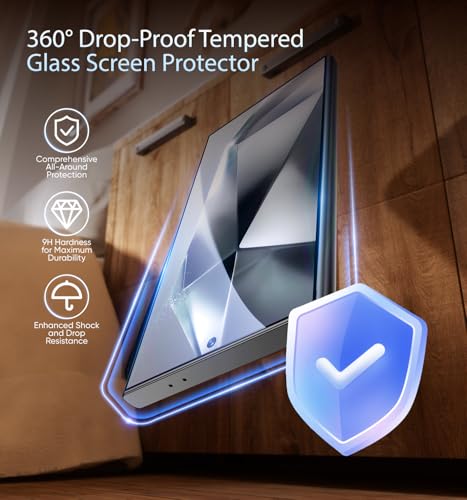 Image of MAGIC JOHN 3rd Gen Upgraded for Samsung Galaxy S24Ultra Screen Protector 6.8 Inch,HD Clear,Bubble Free,Easy Installation,2 Pack