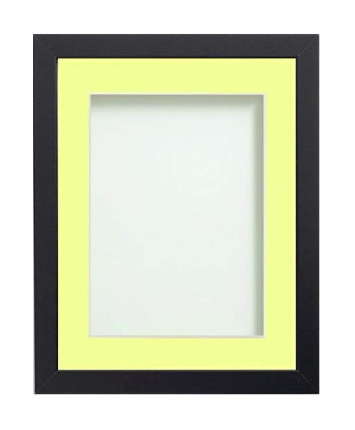 Frame Company Allington Black A4 Frame With Lemon Bon Bon For Image 9x6 inch *Choice of sizes* Fitted with Real Glass
