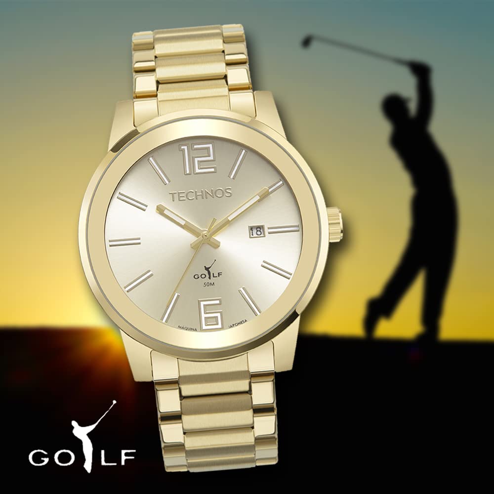Relógio Technos Masculino Golf Dourado – 2115MXC/1D em promoção! Veja a oferta e mais achadinhos de Relógios de pulso 3 Hoje é o melhor dia para comprar Relógio Technos Masculino Golf Dourado – 2115MXC/1D com aquele preço maroto! Promoção! Aproveite a oferta! 3