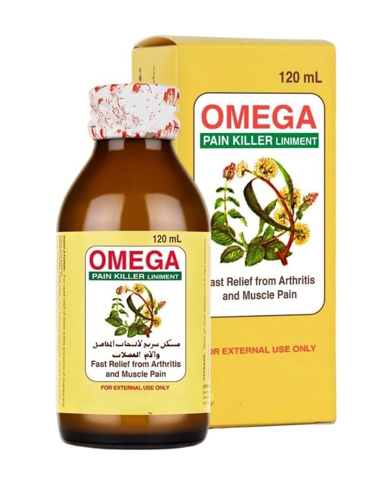 OMEGA Pain Killer Balm Relief Liniment Oil for Arthritis and Muscle Pain 120ml Imported-image-40