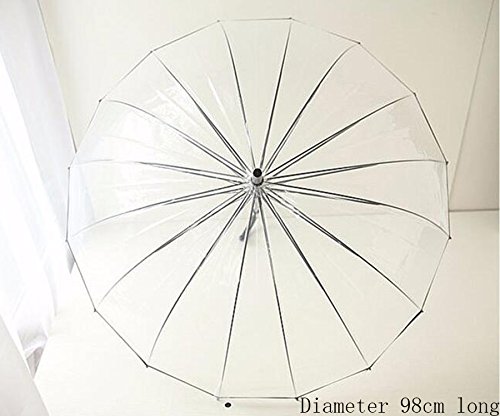 16 bones umbrella/Home Outdoor Clear Long Handle Umbrella/Children 