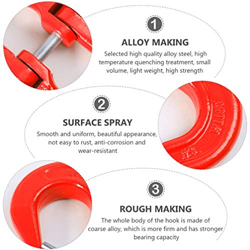 TEHAUX 1 conjunto de gancho de segurança e acoplador rápido, acessórios de corrente de segurança