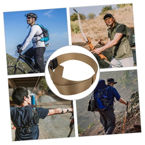 Men's Breathable Ratchet Belt Adjustable Casual Outdoor Sports Belt with Buckle for Young Students Sturdy Fabric and Comfortable Fit3