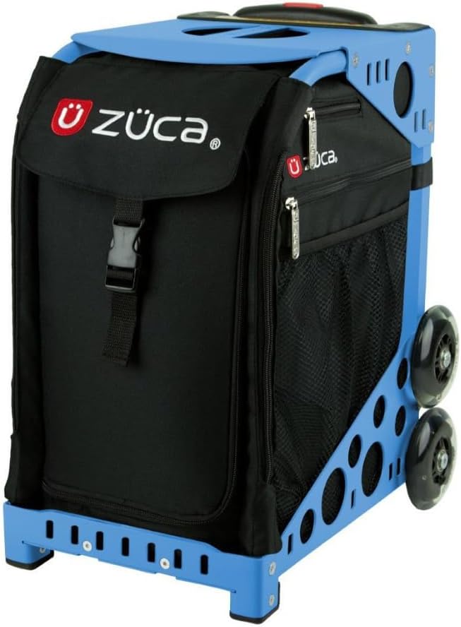 ZUCA Bag Obsidian Insert & Blue Frame w/Flashing Wheels