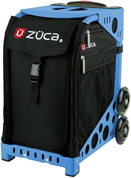 ZUCA Bag Obsidian Insert & Blue Frame w/Flashing Wheels
