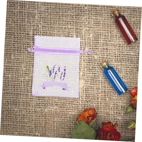 20 bolsas de saquitos de lavanda con cierre de cordón miniatura 6
