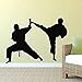 DIY naklejki ścienne kreatywne osobowość naklejki karate kopia skośna ściana taekwondo studio młodzieżowe pokój obraz 88 x 39 cm