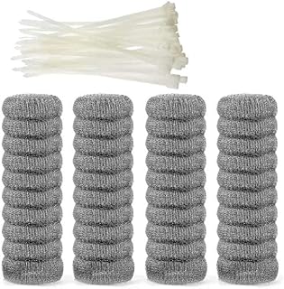 40 Pieces Lint Traps Stainless Steel (Never Rust) Washing Machine Lint Snare Traps